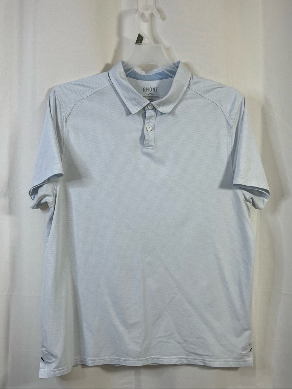 Rhone Polo Shirt Mens XL Light Blue Performance Golf Active Summer SMR 2023
